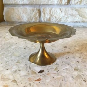 Flower-Shaped Brass Candle Stick